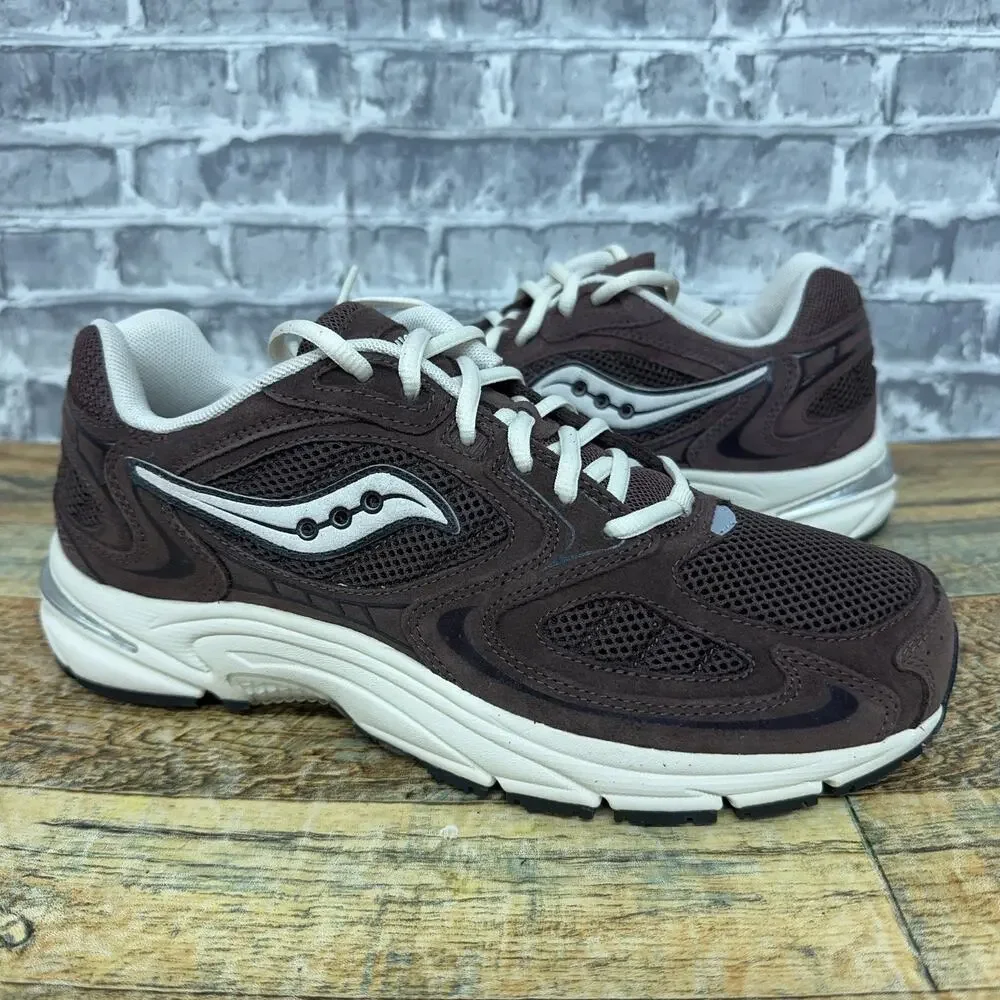 Saucony Grid Jazz Suede Mocha Cream Sales Sample S70898-4 Mens Size 9 New